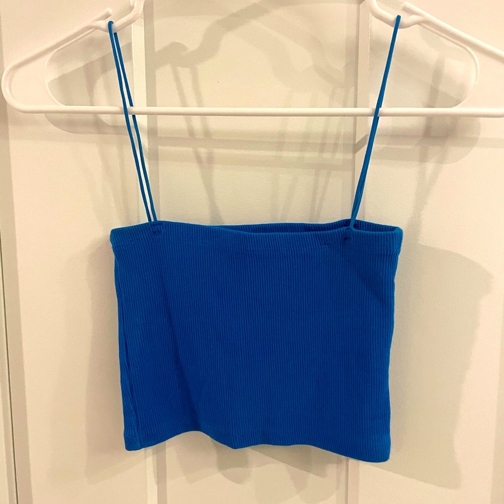 Zara cobalt bralette tank